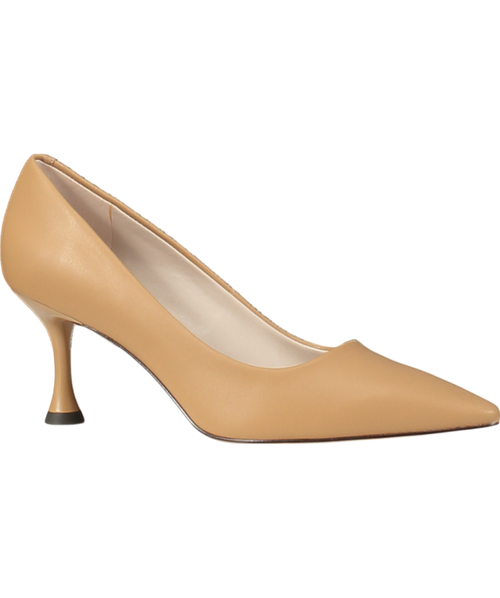Charles & Keith Brown Camel Spool Heel Pumps UK 4 EU 37