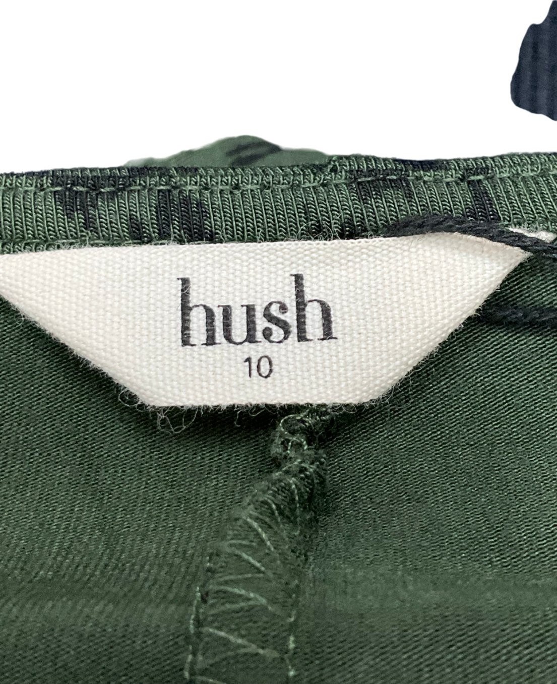 Hush Green Cecelia Jersey Mini Dress UK 10