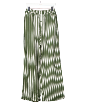From Future Green Wide Leg Striped Trousers UK 12