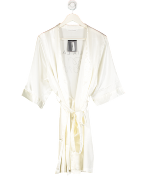 Galia Lahav Cream Bridal Diamante Silk Mini Robe UK S/M