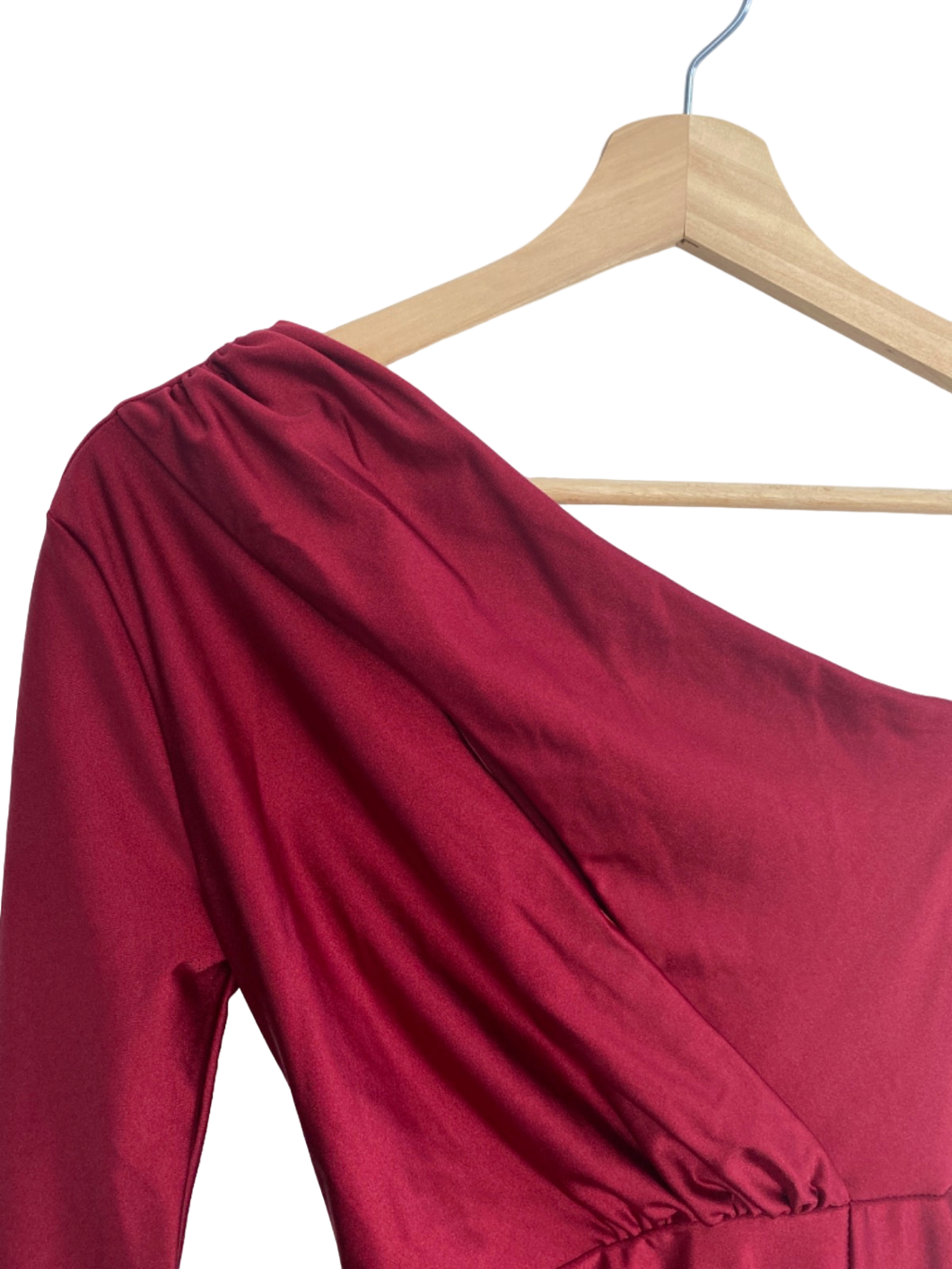 FashionNova Red Off-Shoulder Evening Dress XS