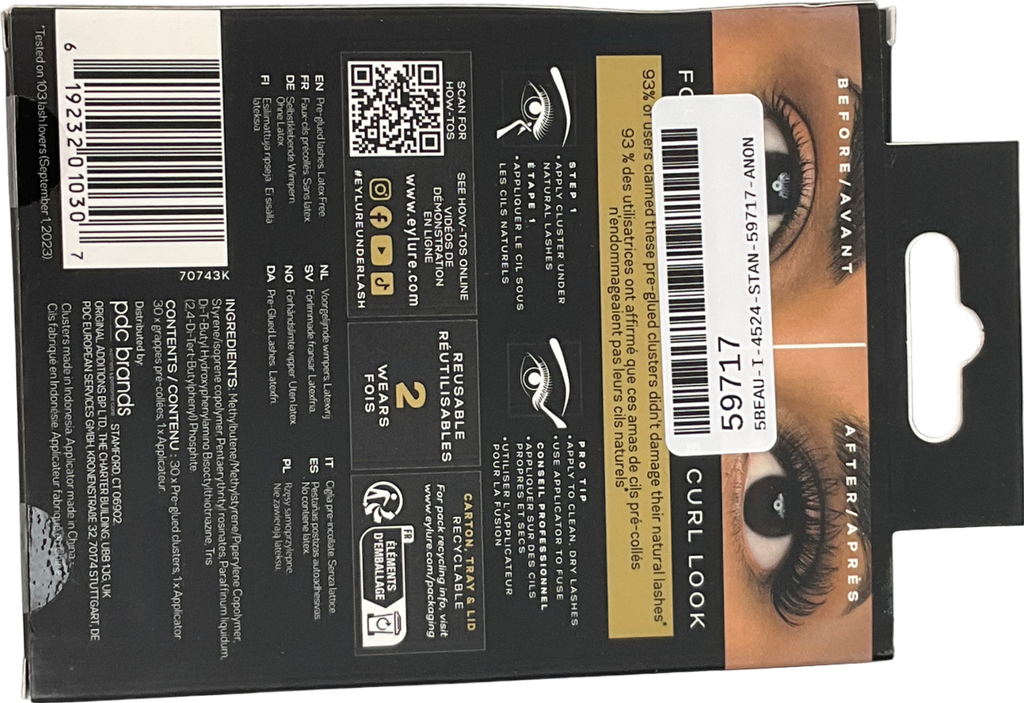 Eylure Under Lash 30 Pre Glued Lashes One size