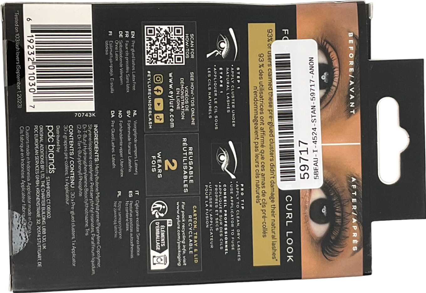 Eylure Under Lash 30 Pre Glued Lashes One size