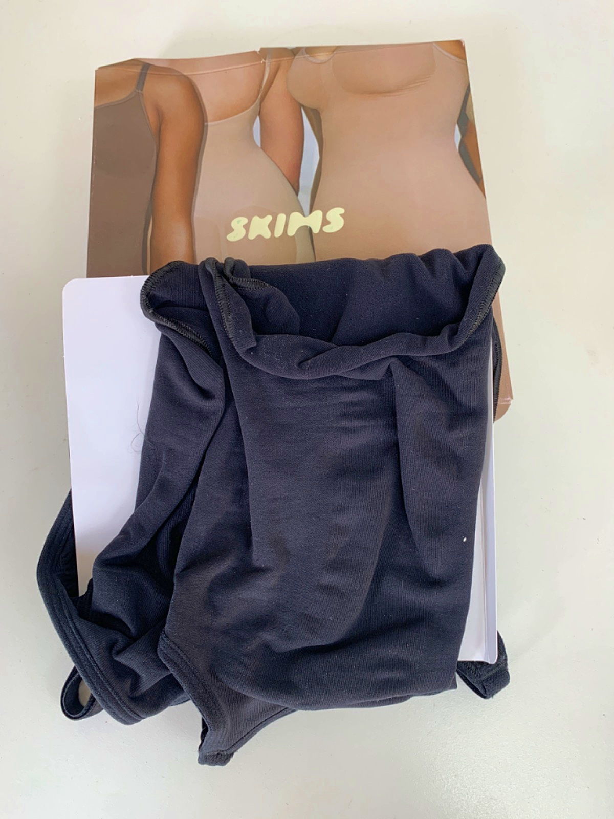 SKIMS Onyx Seamless Sculpt Thong Bodysuit UK M