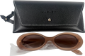 Varley Brown Bethnall Oval Sunglasses Cocoa Taupe