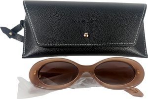 Varley Brown Bethnall Oval Sunglasses Cocoa Taupe