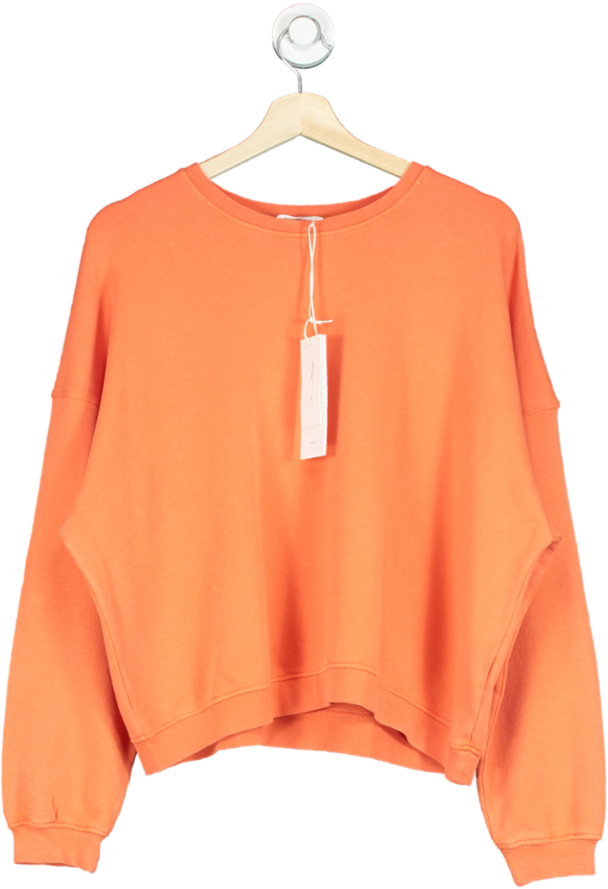 American Vintage Orange Hapylife Sweatshirt UK S