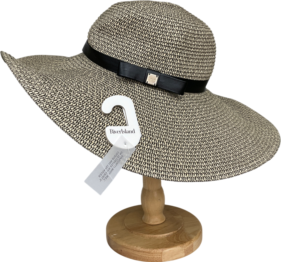 River Island Nude Straw Hat One Size