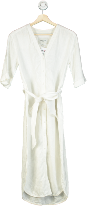 L.K. Bennett White Dr Tricia Dress UK 6