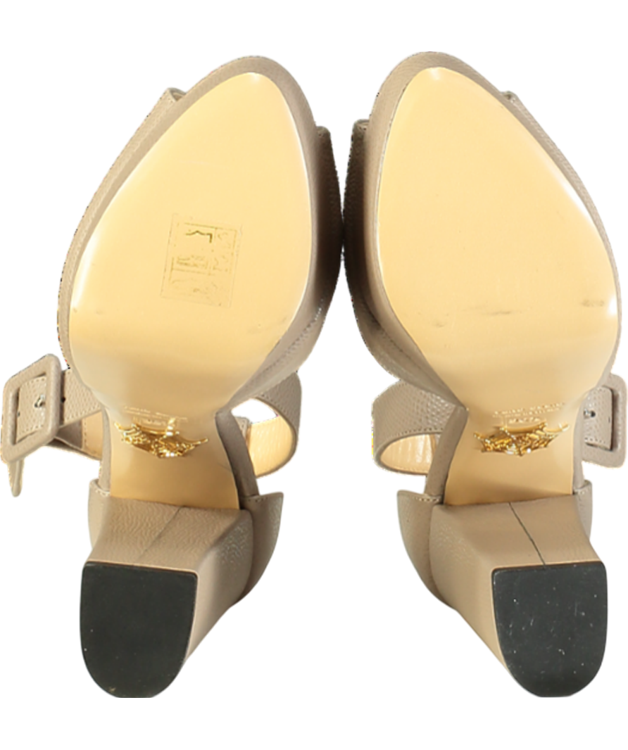 Charlotte Olympia Beige Leather Platform Heel UK 3.5 EU 36.5 👠