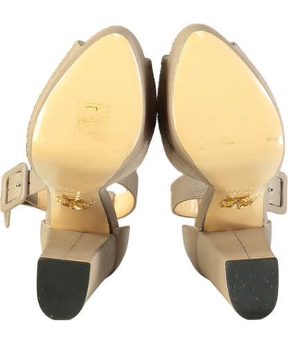 Charlotte Olympia Beige Leather Platform Heel UK 3.5 EU 36.5 👠