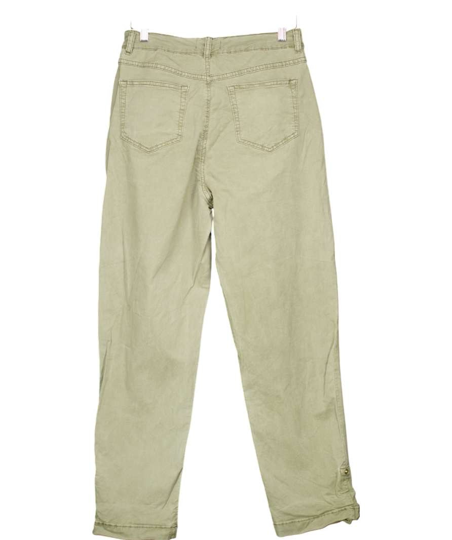 Mint Velvet Green frill pocket Detail cargo Trousers UK 12