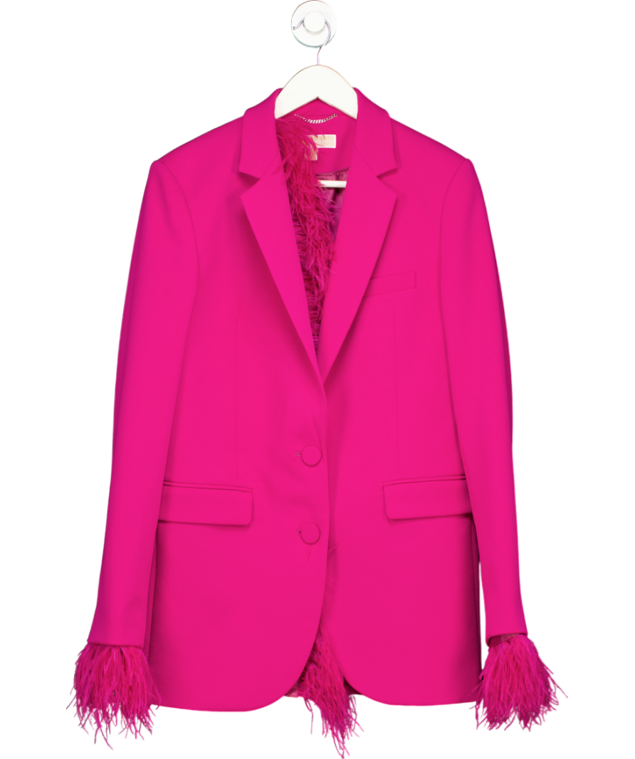 Michael Kors Pink Feather Mensy Blazer UK 6
