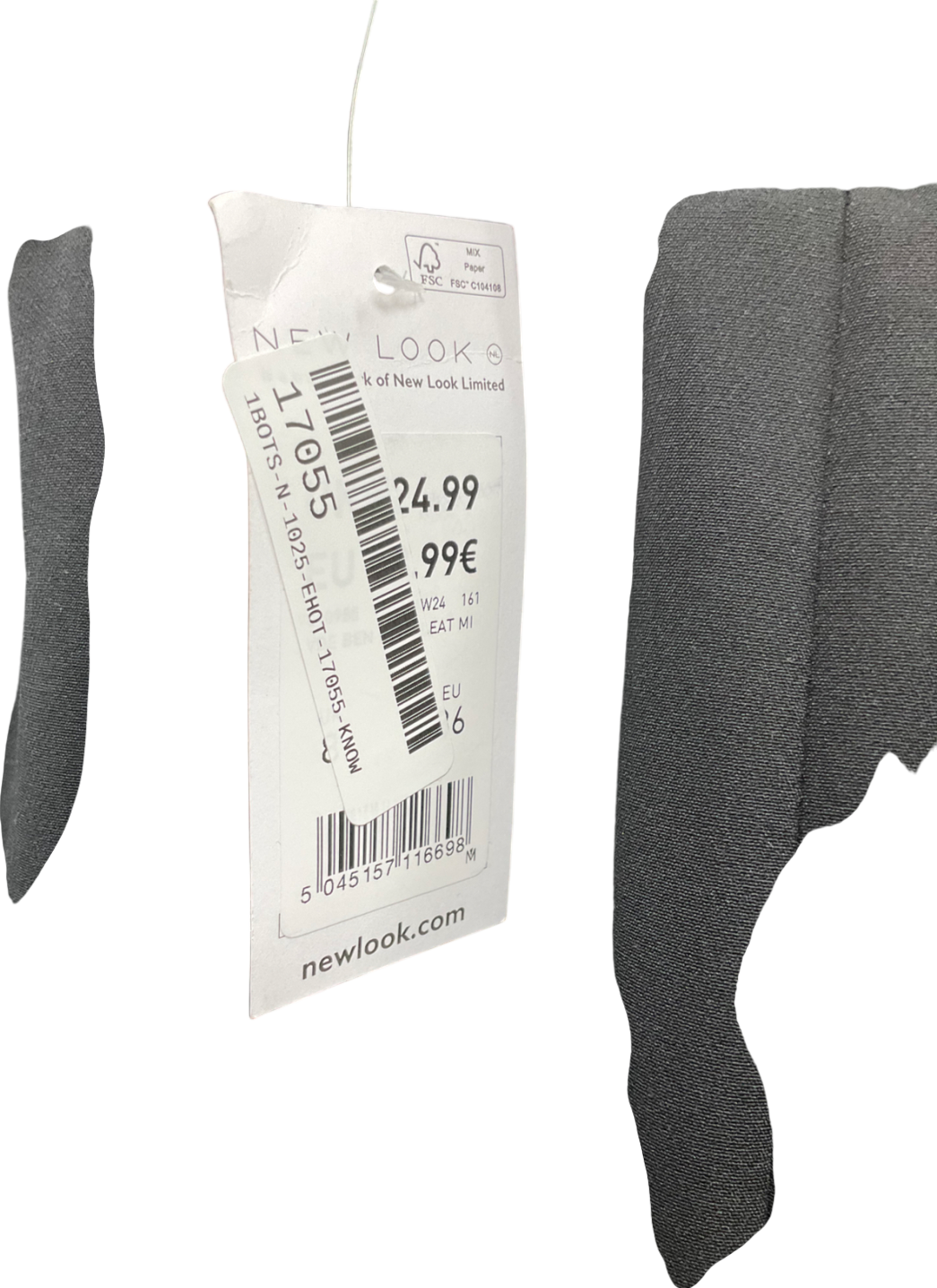 New Look Black Pleated Skirt UK 8