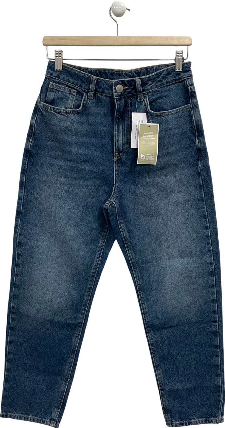 Very Blue High Waist Mom Jeans UK 10