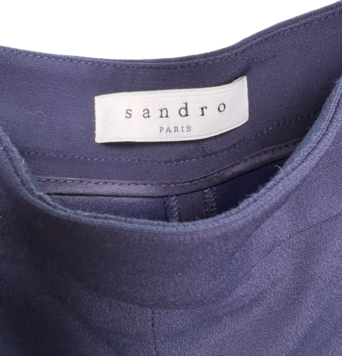Sandro Blue Straight Leg Trousers UK 10