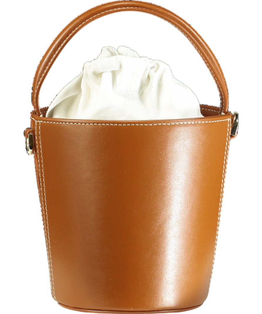 Cafuné Brown Bucket Bag with shoulder strap