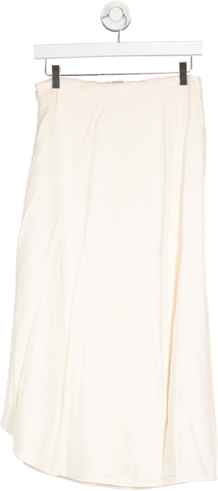 Totême Beige Draped Circle Midi Skirt UK 8