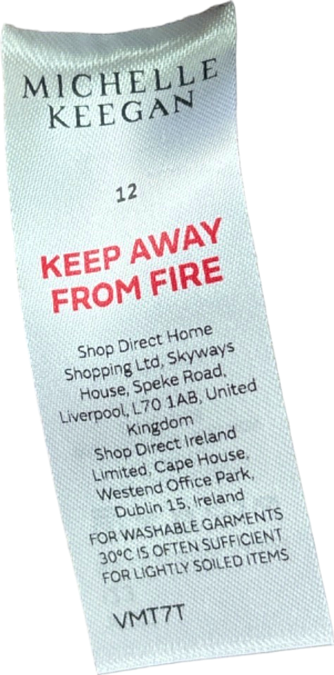 Michelle Keegan Beige Textured Wide Leg Trousers UK 12