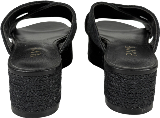 Raye Black Tiko Wedge UK 4.5 EU 37.5 👠