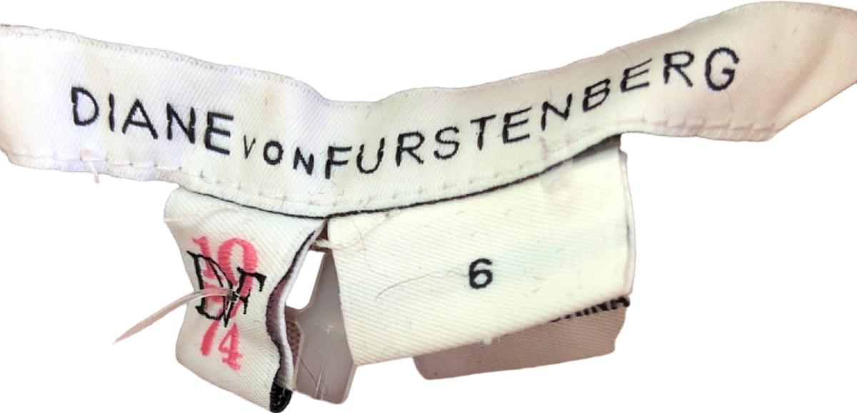 Diane Von Furstenberg Red Leopard Print Wrap Dress UK Size 6