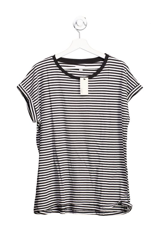 Capsule Black And White Stripe T Shirt UK 18