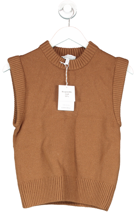 Karen Millen Brown Knitted Vest UK XS