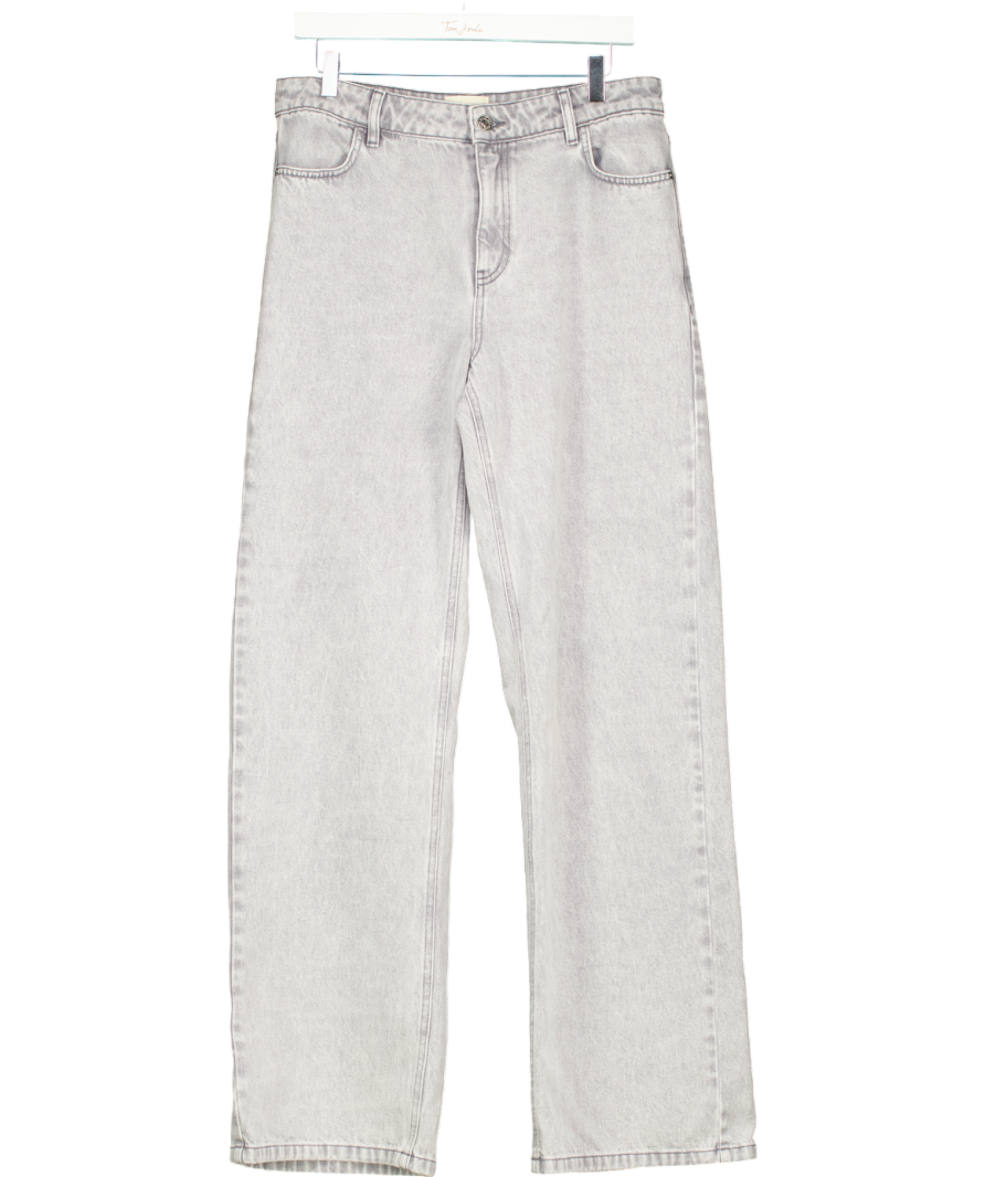 Sezane Grey Kurt Straight Leg Jeans UK 14