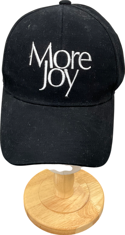 Black More Joy Embroidered Cap One Size