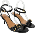 River Island Black Buckle Details Heeled Sandal UK 5 EU 38