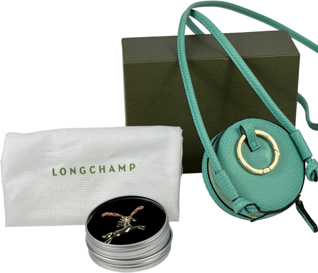 LONGCHAMP Mint Green 'epure Surf' Coin Purse With Gift
