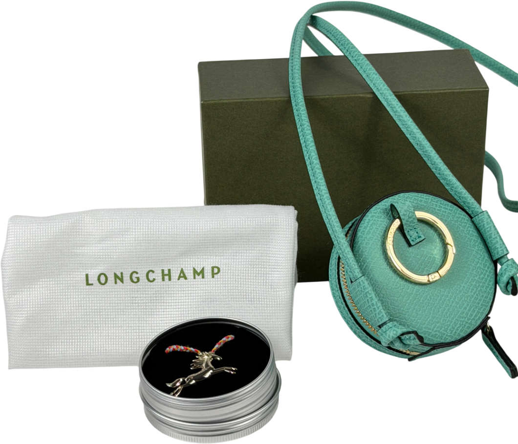 LONGCHAMP Mint Green 'epure Surf' Coin Purse With Gift