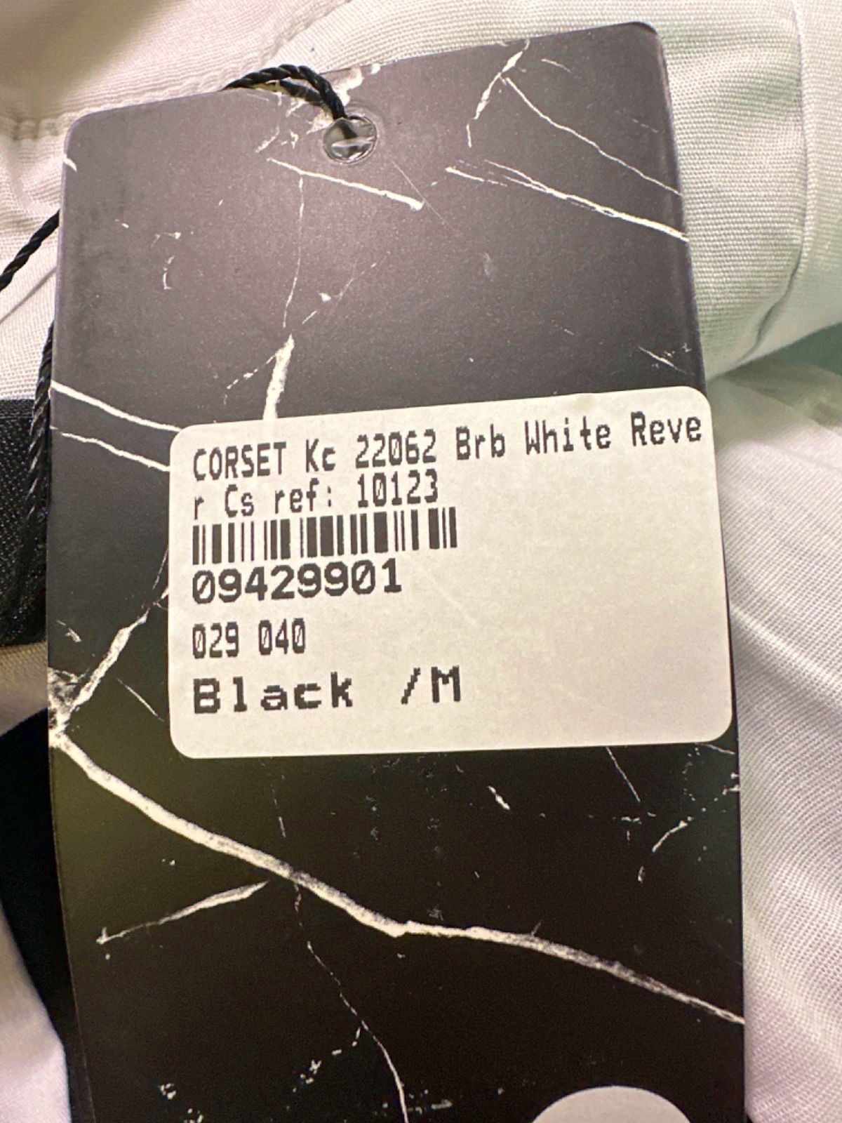 Key Couture Black Corset Brb White Reve UK M