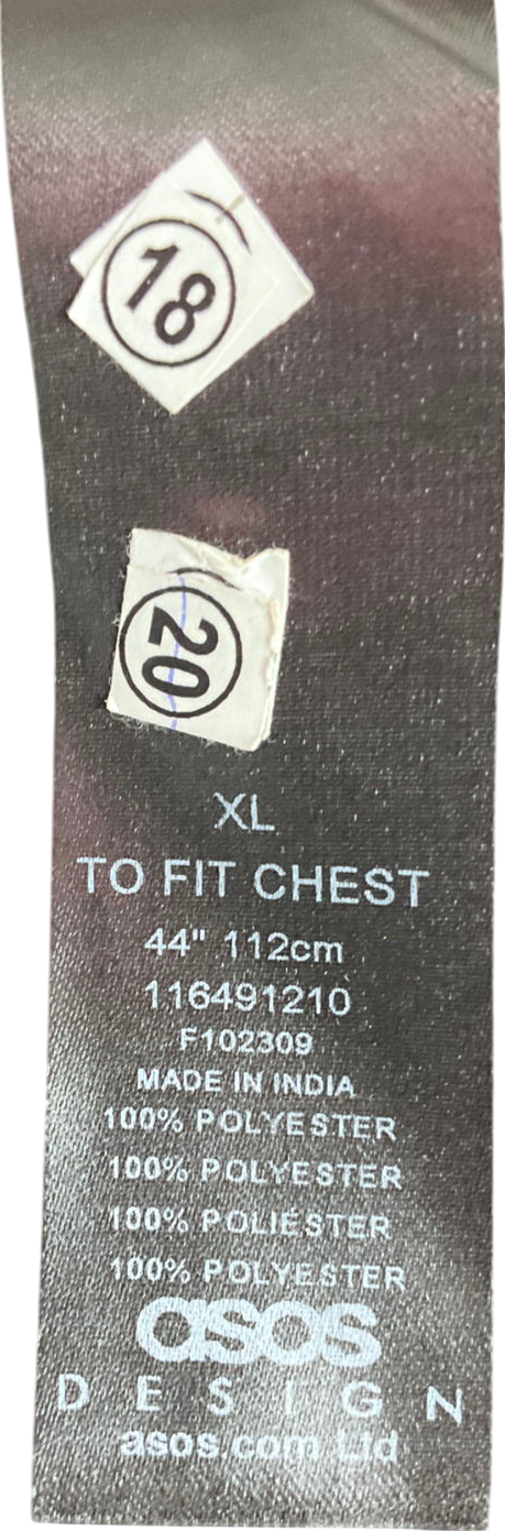 ASOS Black Floral Embroidered Blouse UK XL