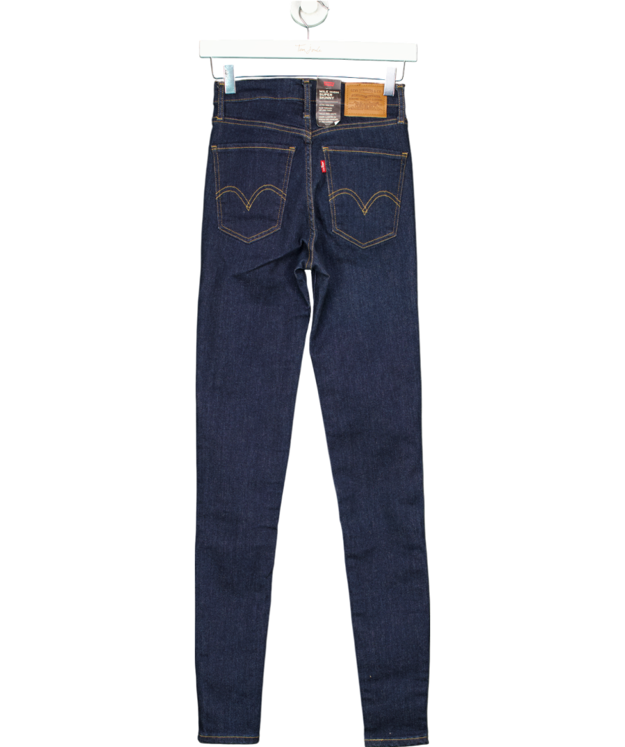 levis Blue Mile High Super Skinny Jeans W25