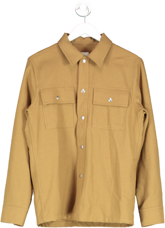 Sandro Brown Buttoned Over Shirt UK S