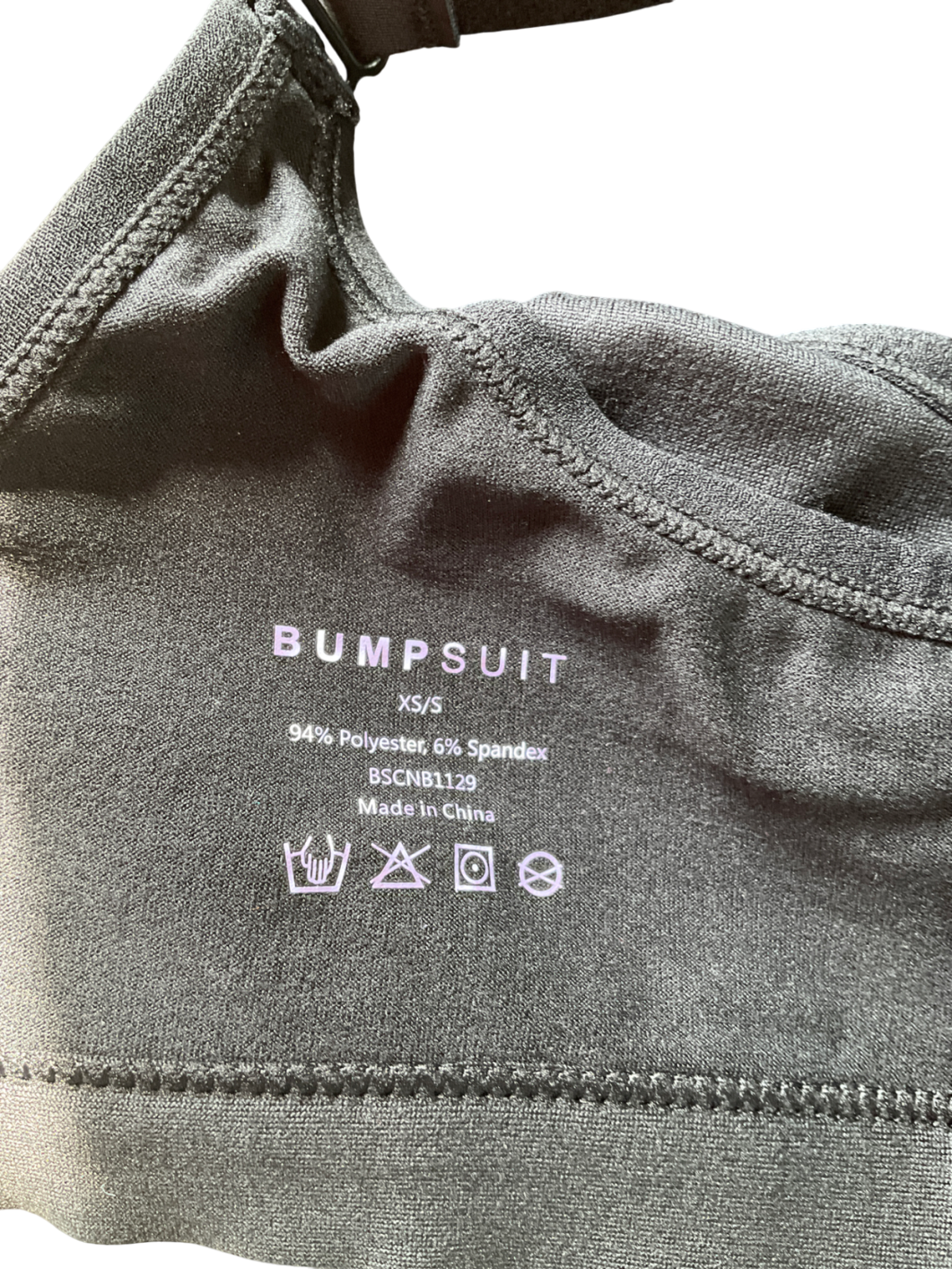 Bumpsuit Black Ultimate Nursing Bra UK XS/S