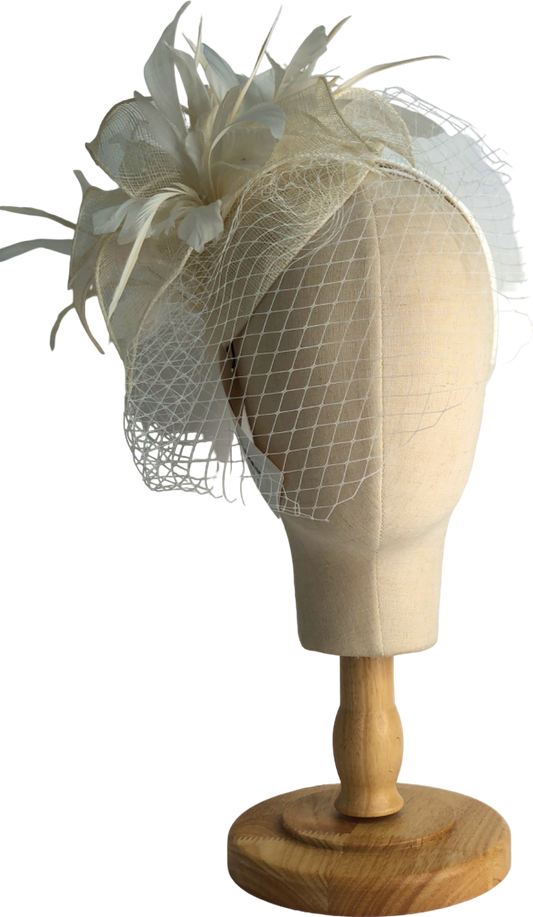 Karen Millen Ivory Fascinator One Size