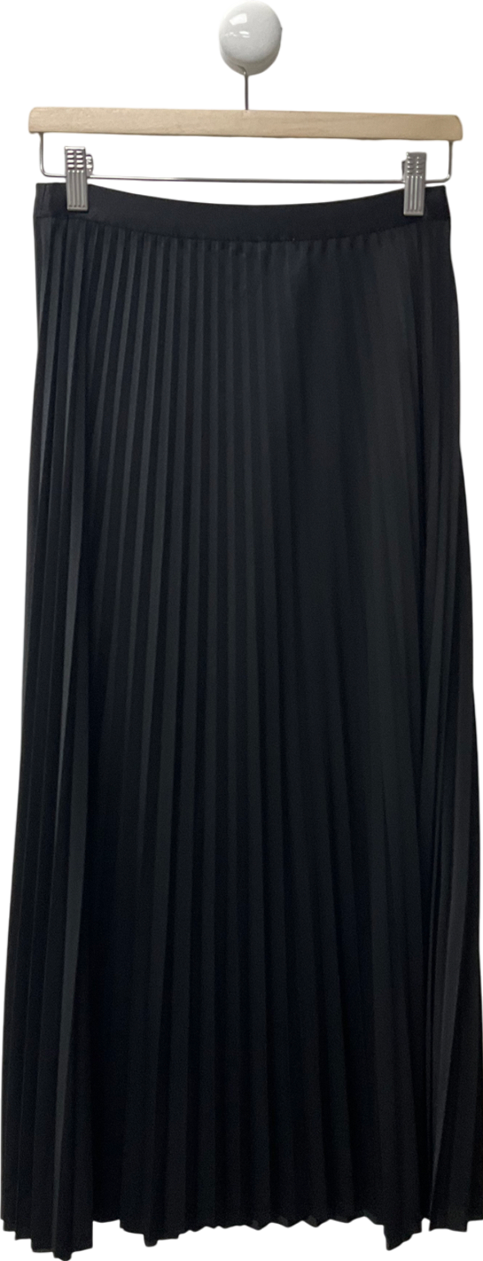 TU Black Chiffon Pleated Skirt UK 8