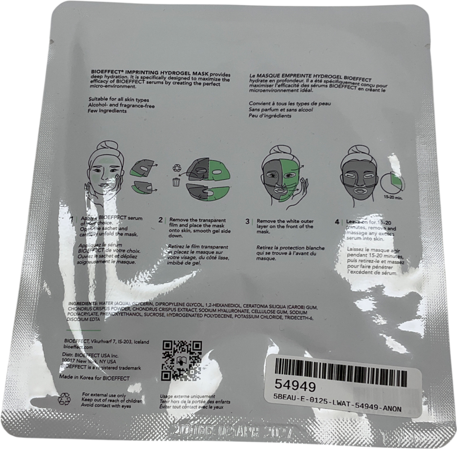 BIOEFFECT Imprinting Hydrogel Mask One size