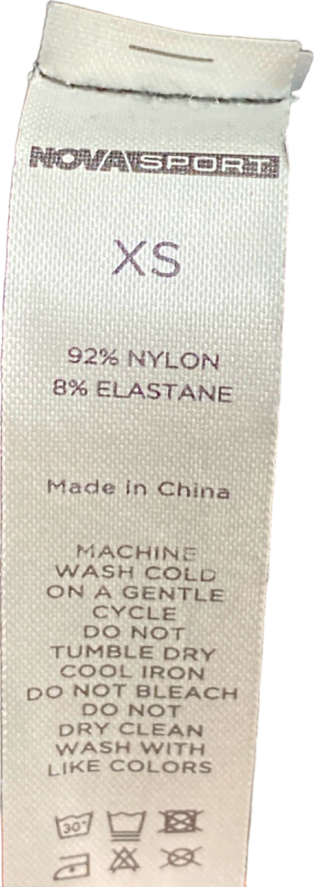 NovaSport Black High-Waist Knit Shorts XS UK 8