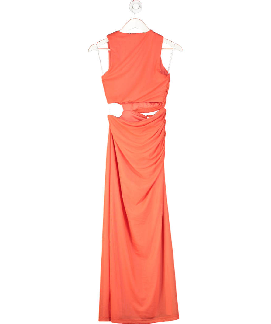 Kookai Orange Bolt Cut Out Dress UK 6
