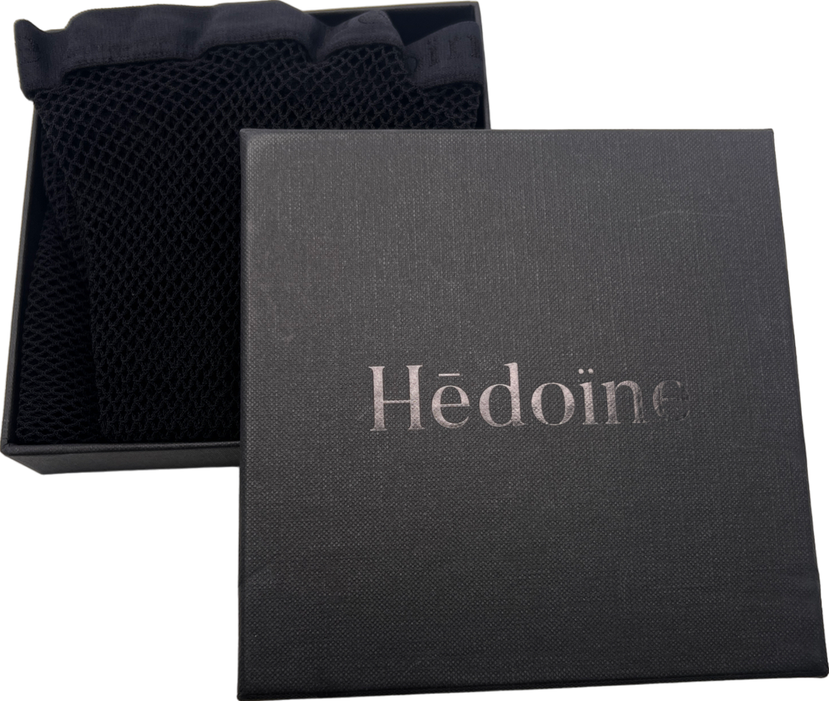 hedoine Black The Drama Bold Stretch-woven Tights UK M/L