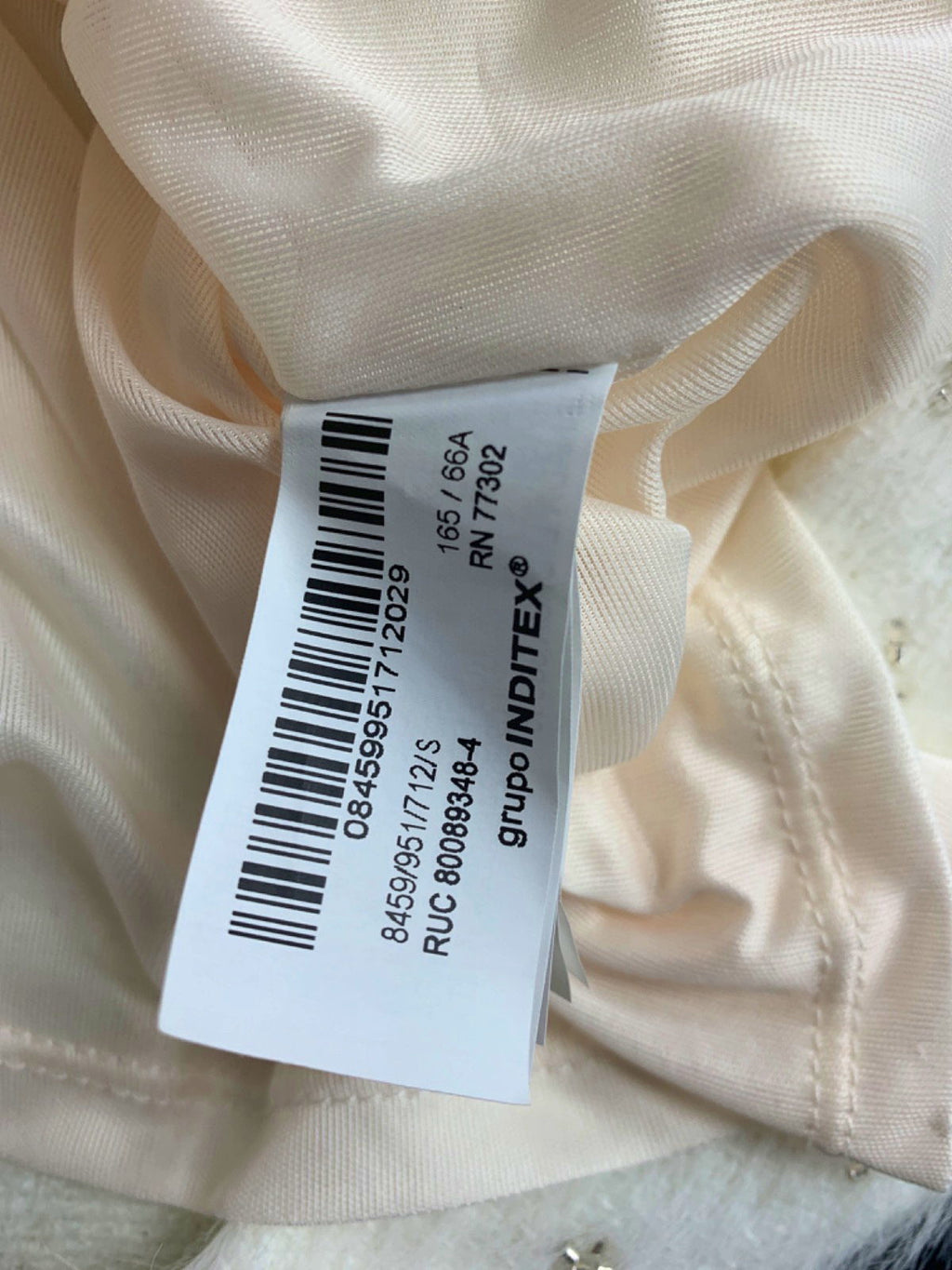 Zara White Sequin Embellished Mini Skirt UK S