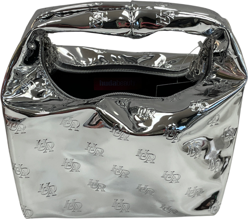 Huda Beauty Metallic Chrome Silver Bag One Size