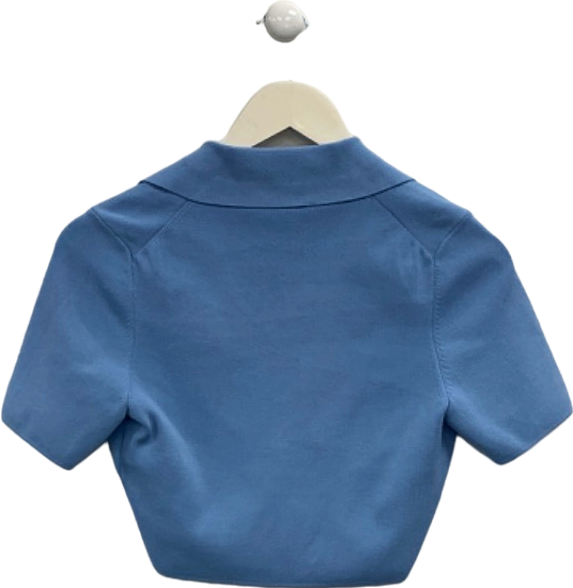 Reiss Blue Short Sleeve Polo Shirt Size S