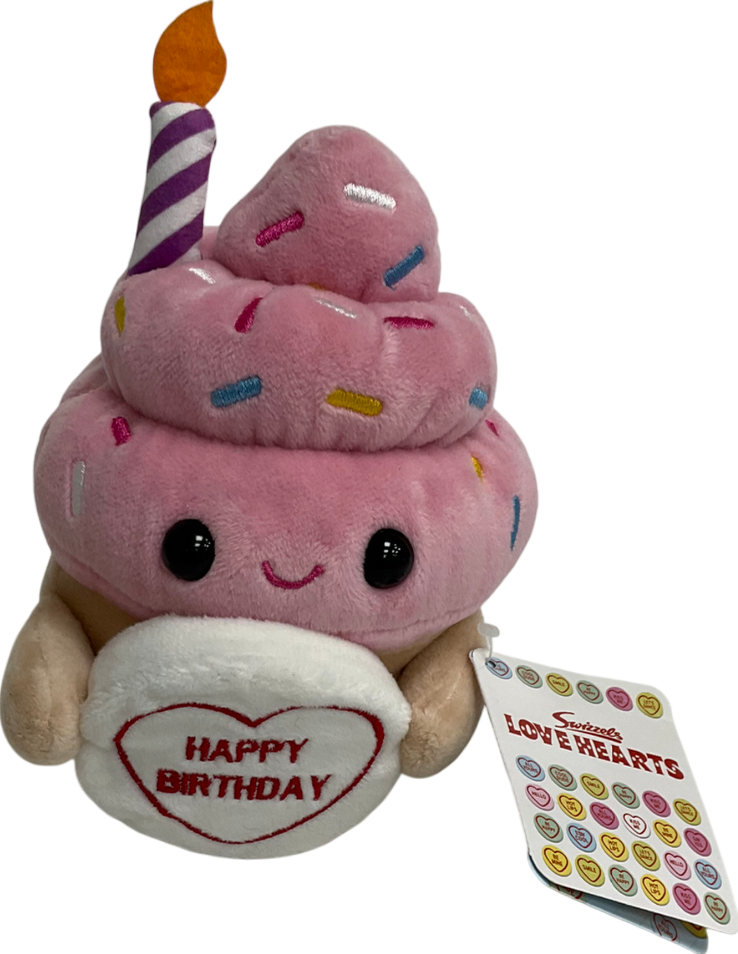 Swizzels love hearts Pink Love Hearts Happy Birthday Cupcake One Size