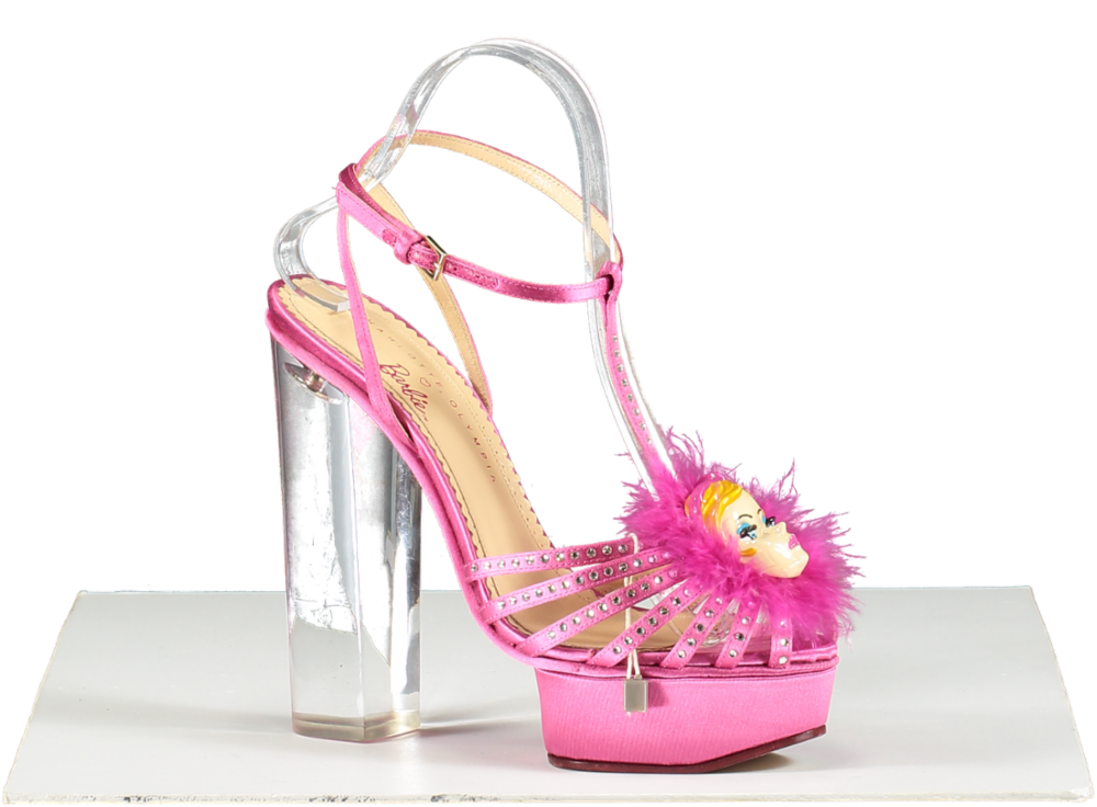 Charlotte Olympia Pink Barbie Girl Platform Heels UK 5 EU 38 👠