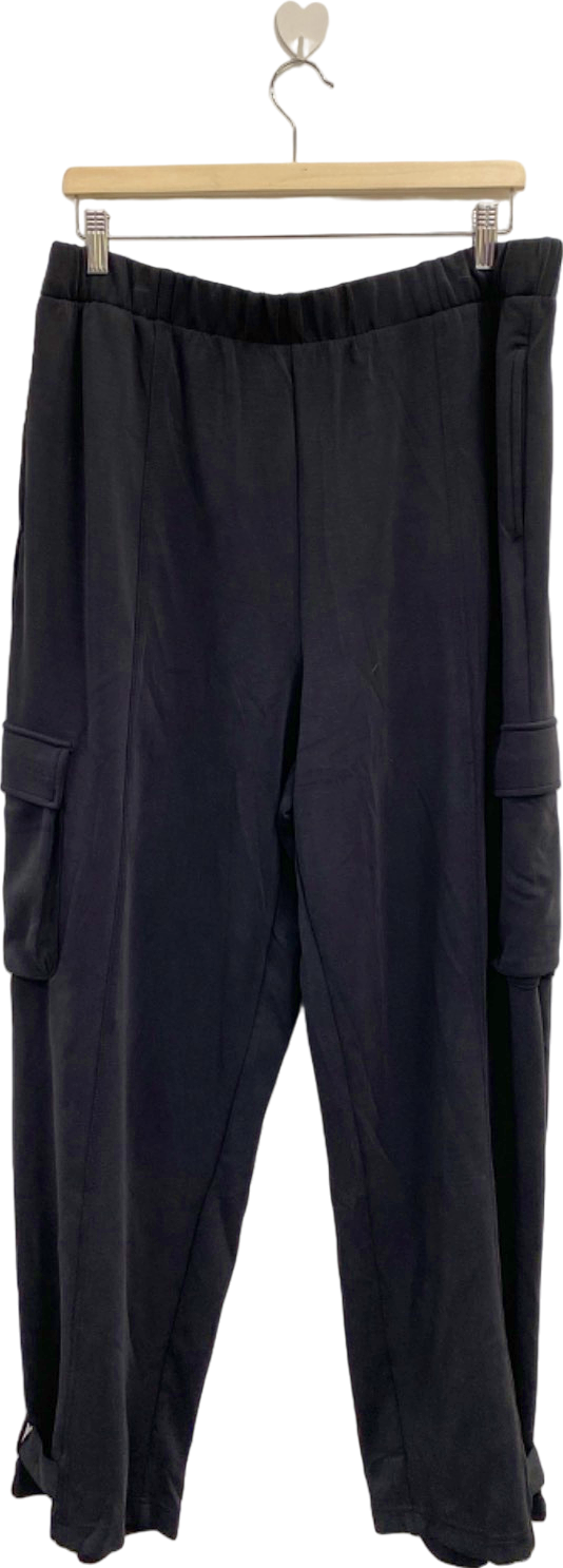 By Very Black Utility Cargo Joggers UK 18