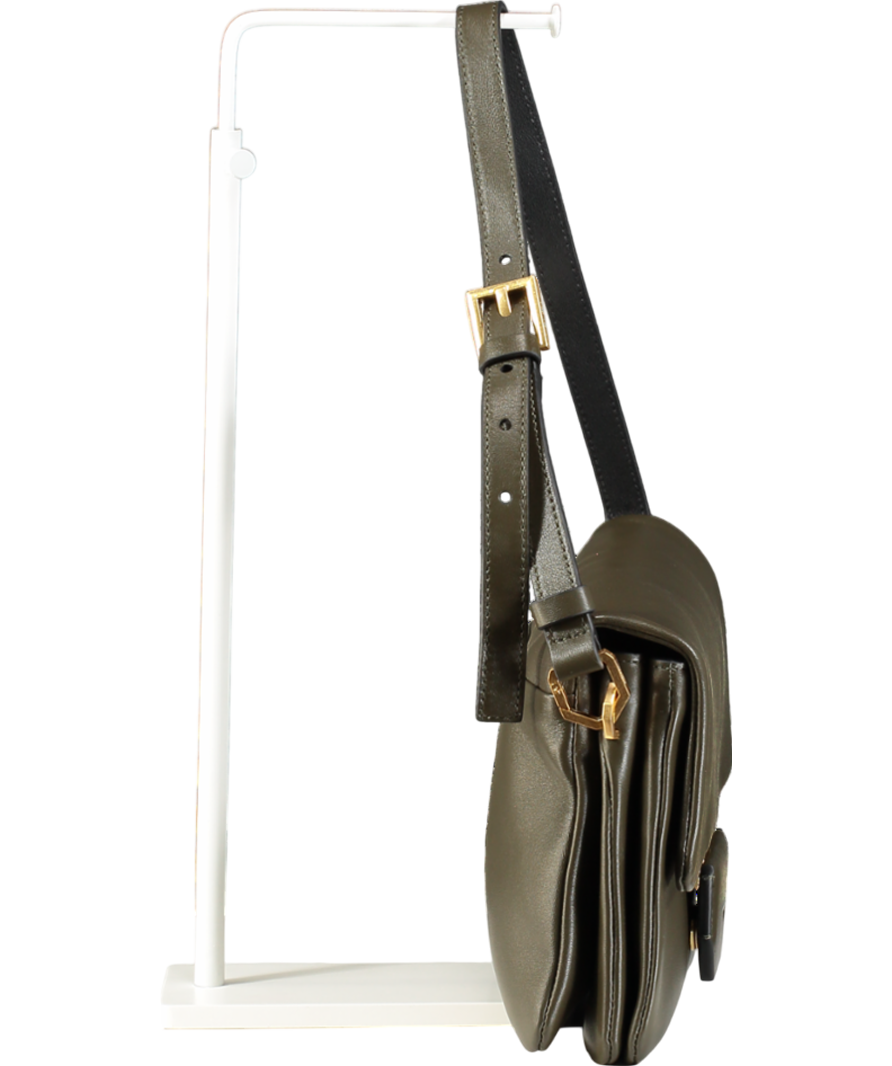 AllSaints Dark Green  Leather Shoulder Bag